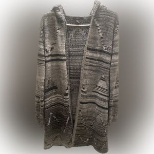 Forever 21 Long Hooded‎ Cardigan